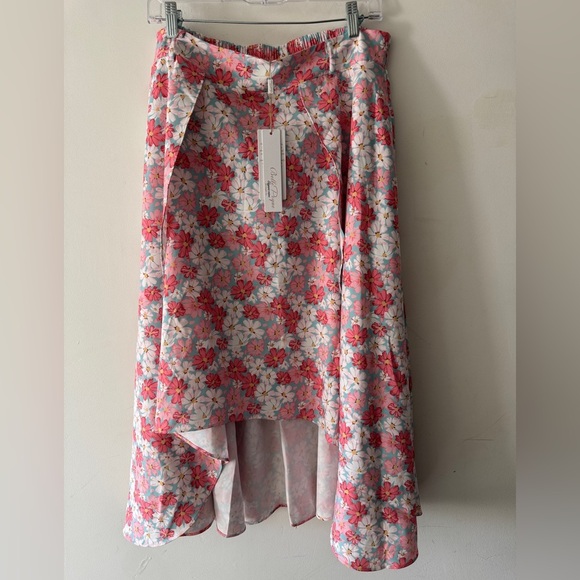 NEW! Belle Poque High Low A Line Skirts Vintage High Waisted Midi Flowy Skirt